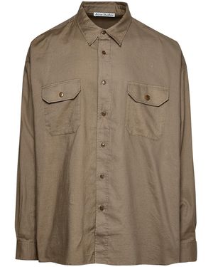 Acne Studios Cotton Shirt - Brown