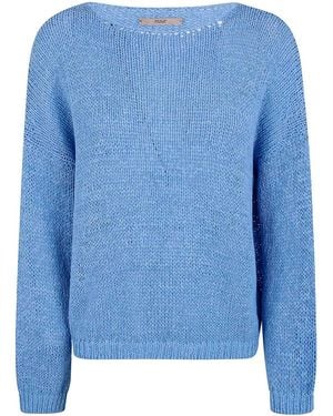Nuur Boat Neck Jumper - Blue