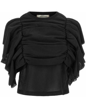 Comme des Garçons Ruffle Top - Black
