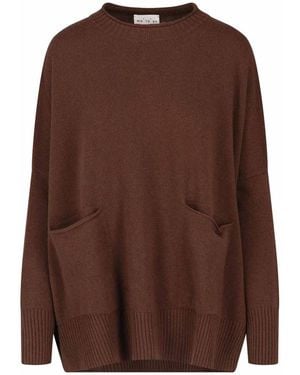 Ma'ry'ya Virgin Wool And Cashmere Jumper - Brown