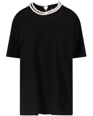 Junya Watanabe Pearls T-Shirt - Black