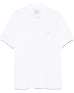 Brunello Cucinelli Short Sleeve Polo - White