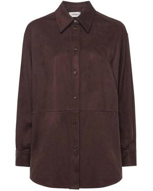 Ottod'Ame Rounded Hem Shirt - Brown