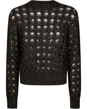 Herno Gyrocolian Mesh Shirt - Black