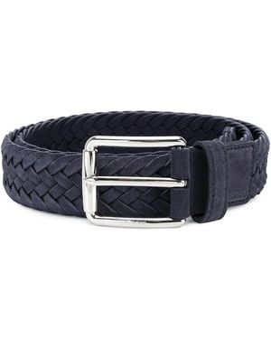 Tod's Woven Leather Belt - Blue