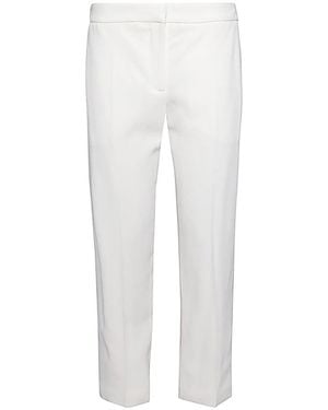 McQueen Viscose Blend Trousers - White
