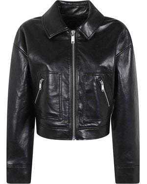 Anine Bing Lederjacke - Schwarz
