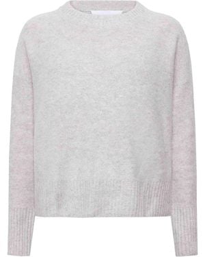 EMERSON RENALDI Oversized Cropped Neck Jumper - White