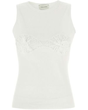 Magda Butrym Ribbed Top - White