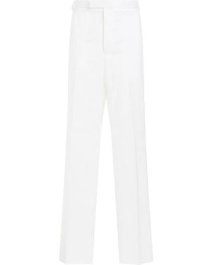 Thom Browne Straight Leg Chino Trousers - White