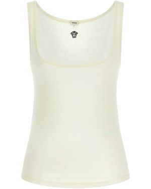 Versace Embroidery Top - White