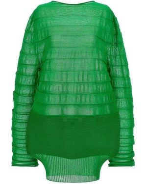 Issey Miyake Moving Knit Top - Green