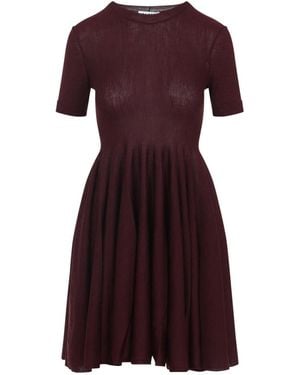 Alaïa Skater Dress - Purple