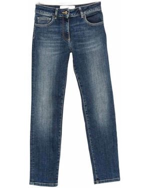 Elisabetta Franchi Vaqueros Rectos - Azul