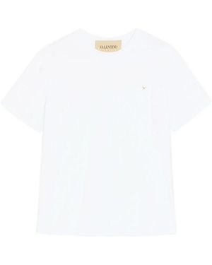 Valentino Garavani T-Shirt Jersey Vgold - White