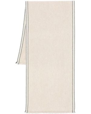 Brunello Cucinelli Cashmere Scarf - White