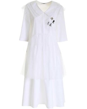 Vivetta Details Dress - White