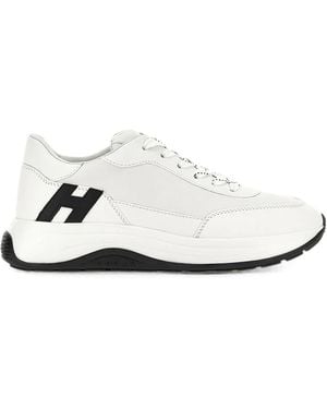 Hogan Hi-Light Nappa Leather Sneakers - White