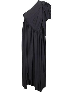 ALAINPAUL Pivote One Shoulder Flou Dress - Blue