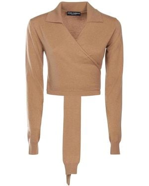 Dolce & Gabbana Cashmere Wrap Cardigan - White
