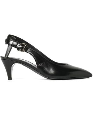 Moschino Tie Me Sling Back - Black