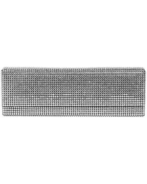 AMINA MUADDI Satin Clutch - Gray