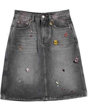 Marc Jacobs Falda Semilarga - Gris