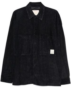 Emporio Armani Leather Shirt - Black