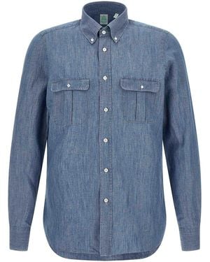Finamore 1925 Zurigo Shirt - Blue