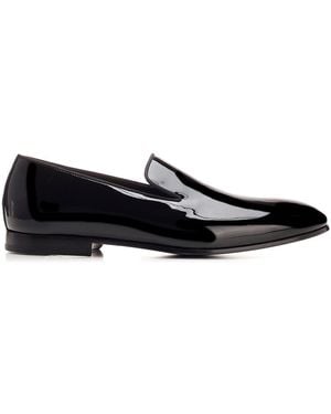 Doucal's Shiny Slip-On - Black