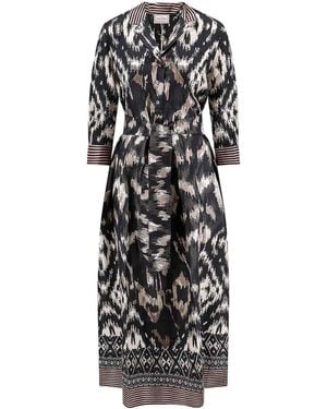 Pierre Louis Mascia Long Silk Dress - Black