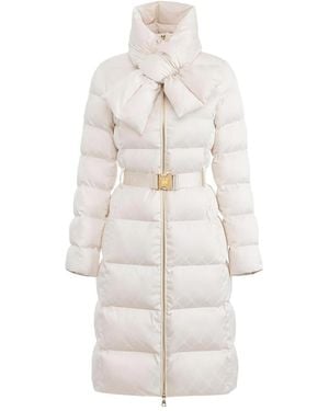 Elisabetta Franchi Tailored Structured Jacket With Classic Collar - White