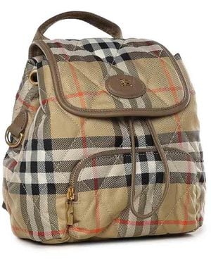Burberry Mini Horseshoe Backpack - Natural