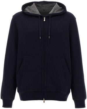 Brunello Cucinelli Cotton Sweatshirt Clothing - Blue