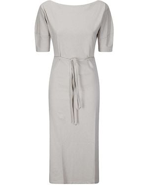 Lemaire Off Shoulder Dress - Grey