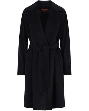 Max Mara Abrigo Midi - Negro