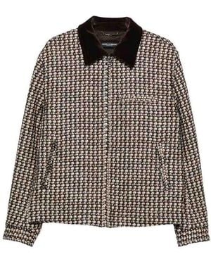 Dolce & Gabbana Houndstooth Jacket - Brown