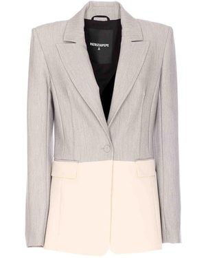 Patrizia Pepe Colour Block Jacket - Natural