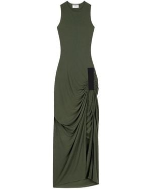 Coperni Draped Taped Suspended Dress - Green
