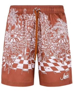 Amiri Costume Da Bagno - Rosso