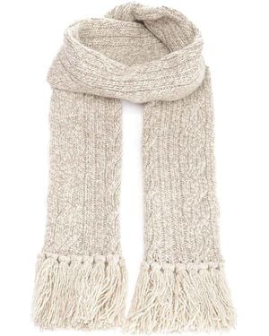 Fedeli Cashmere Scarf - White