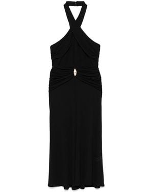Elisabetta Franchi Midi Dress - Black