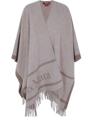 Max Mara Mst Pirania Cape - Gray
