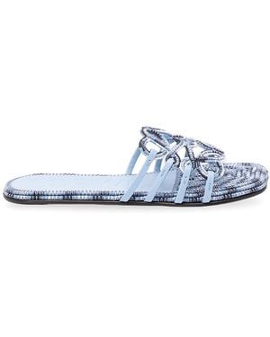 Loewe Paula's Ibiza 'Petal Anagram' Slides - Blue