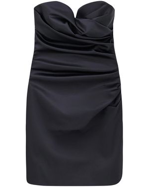 La Petite Robe Di Chiara Boni Arya Short Satin Dress - Black