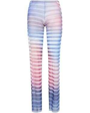 Jean Paul Gaultier Mesh Trouser Printed Air - Blue