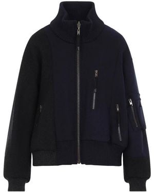 Maison Margiela Maison Margela Reversible Spliced Bomber - Blue