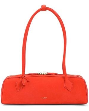 Alaïa Le Teckel Medium Nabuck - Red