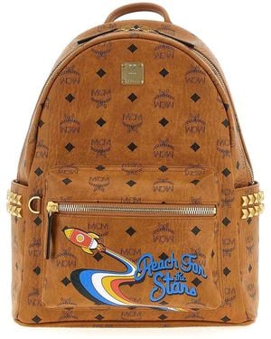 MCM Small-Medium Backpack - Brown