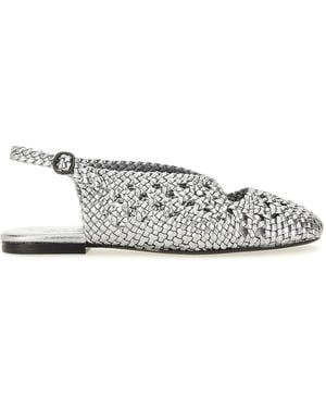 Hereu Slingback Sandal Empuria Metallic - White
